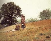 Winslow Homer Boys and girls on the hill Spain oil painting artist